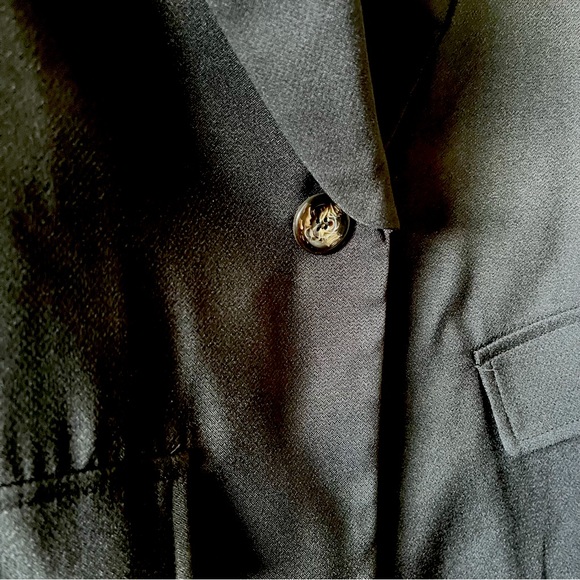 Pretty Little Thing Black Single Button Oversized Blazer Size US 8 - Picture 3 of 3